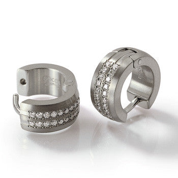0508-08 Boccia Titanium Earrings