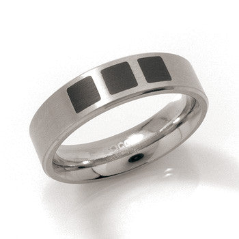 0102-13 Boccia Titanium Ring