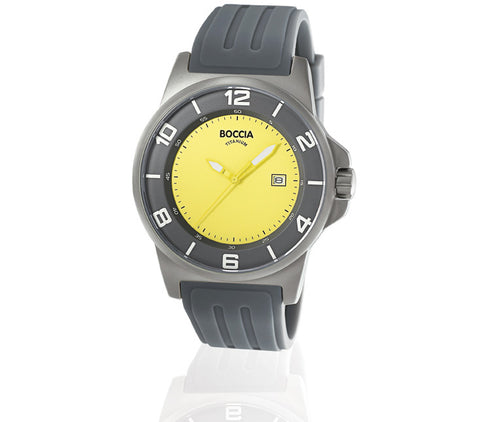 3643-03 Mens Boccia Titanium Solar Powered Watch