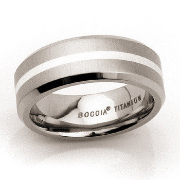 0101-15 Boccia Titanium Ring