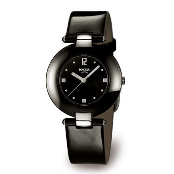 Boccia Titanium Women Watch Swiss Quartz Black Genuine Leather Band Analog Watch Boccia Titanium Band Wristwatches for sale | eBay main image 4