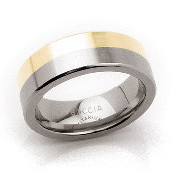 0102-02 Boccia Titanium Ring