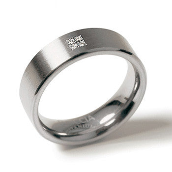 0102-13 Boccia Titanium Ring