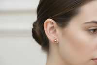 0504-02 Boccia Titanium Earrings