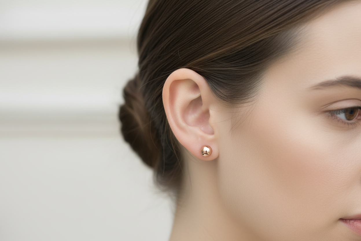 0504-02 Boccia Titanium Earrings