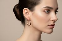 0508-10 Boccia Titanium Earrings