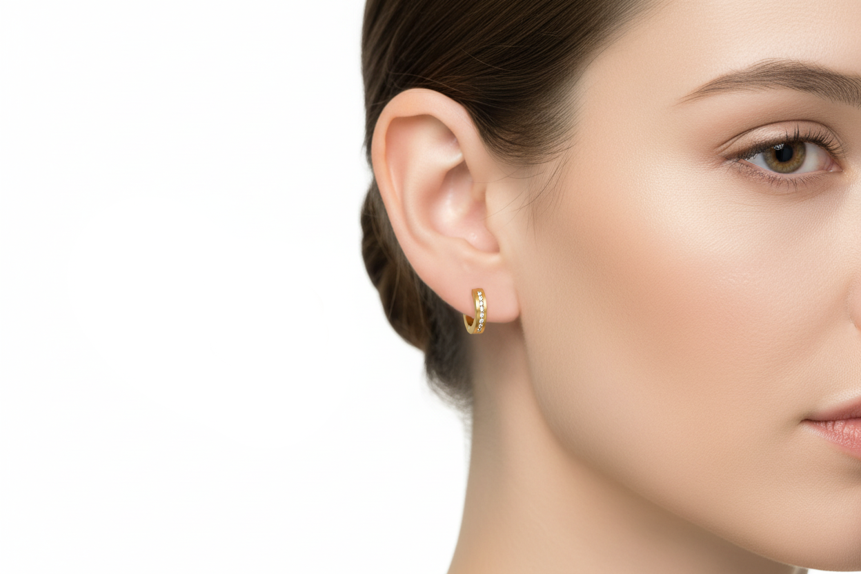 0510-17 Boccia Titanium Earrings