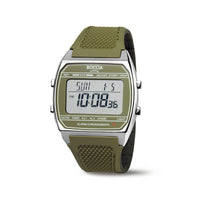 3738-03 Boccia Titanium Digital Watch, Green