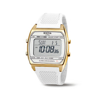 3738-04 Boccia Titanium Digital Watch, White