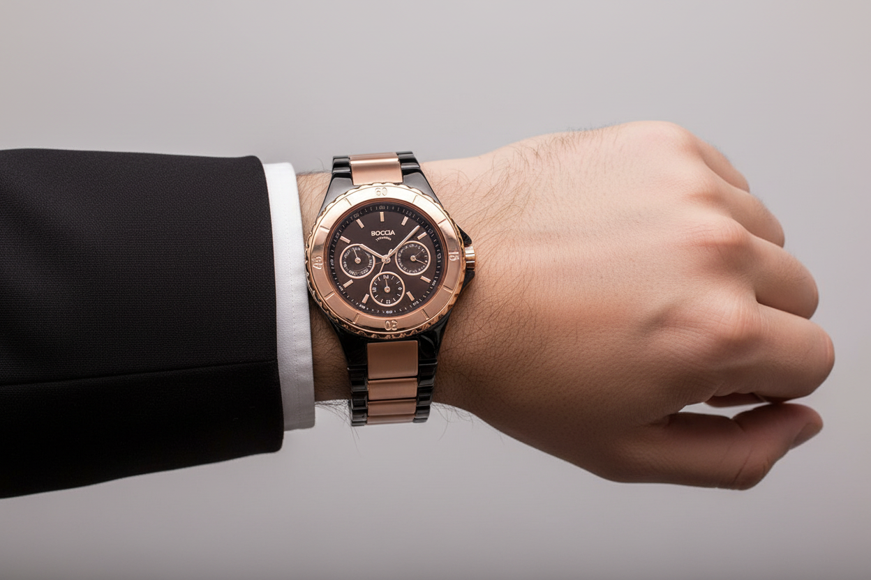 3760-02 Midsize Boccia Titanium Watch