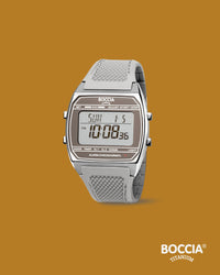 3738-01 Boccia Titanium Digital Watch, Grey
