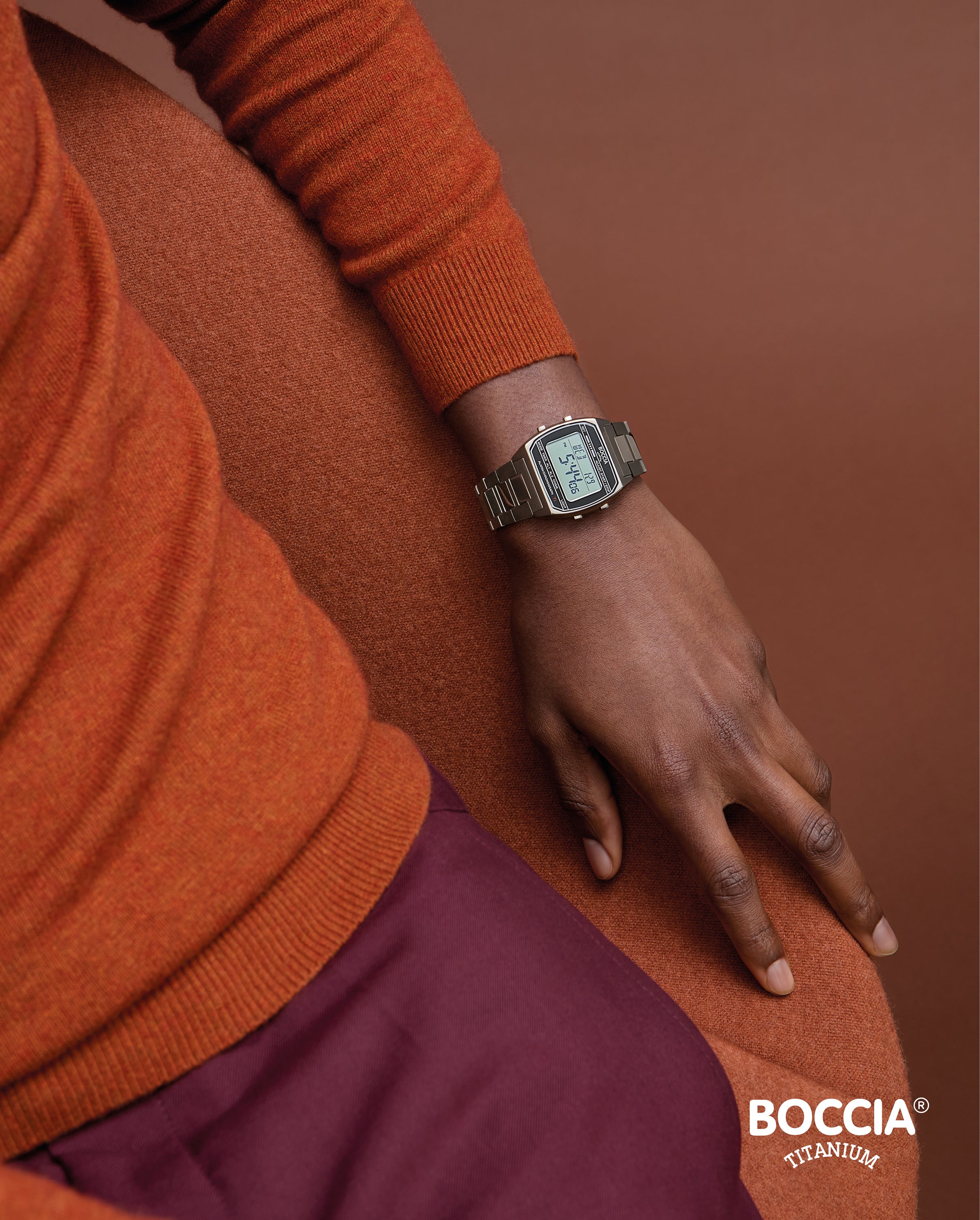 オーブニカ 3738-07 Boccia Titanium Digital Watch, Titanium