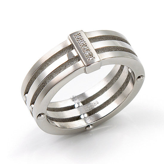 0126-01 Boccia Titanium Ring