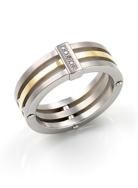 0126-02 Boccia Titanium Ring