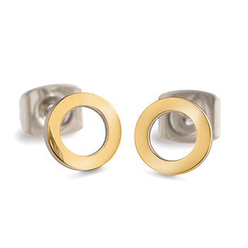 0510-11 Boccia Titanium Earrings