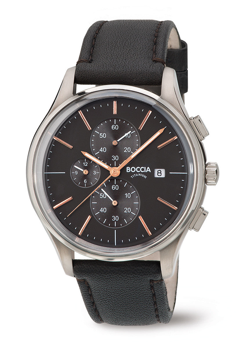 3756-02 Mens Boccia Titanium Chronograph Watch