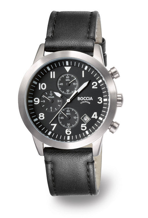 3772-01 Mens Boccia Titanium Chronograph Watch