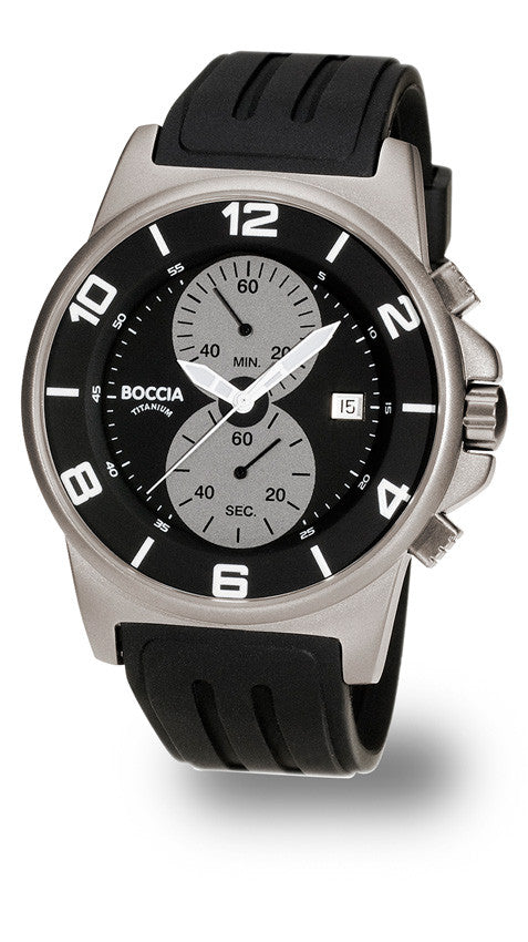 3777-01 Mens Boccia id. Titanium Watch