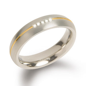 0130-04 Boccia Titanium Ring