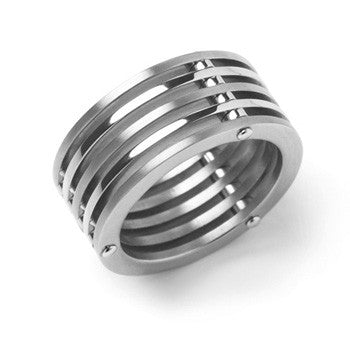 0129-05 Boccia Titanium Ring