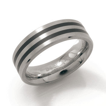 0101-17 Boccia Titanium Ring