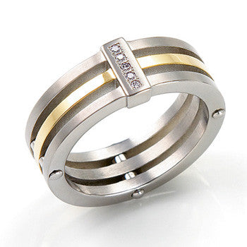 0126-02 Boccia Titanium Ring
