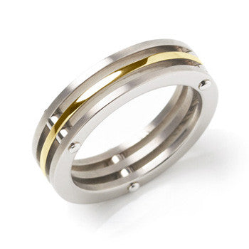 0131-04 Boccia Titanium Ring