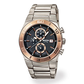 3750-04 Boccia Titanium Mens Chronograph Watch