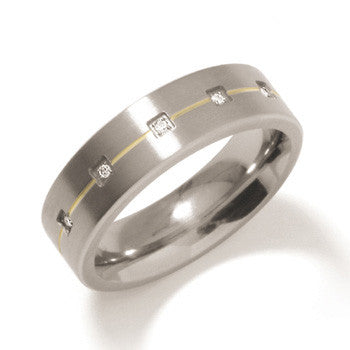 0114-01 Boccia Titanium Ring