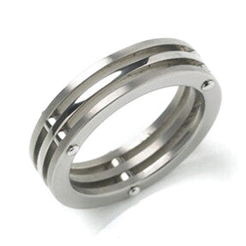 0103-03 Boccia Titanium Ring