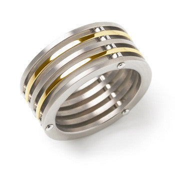 0121-04 Boccia Titanium Ring
