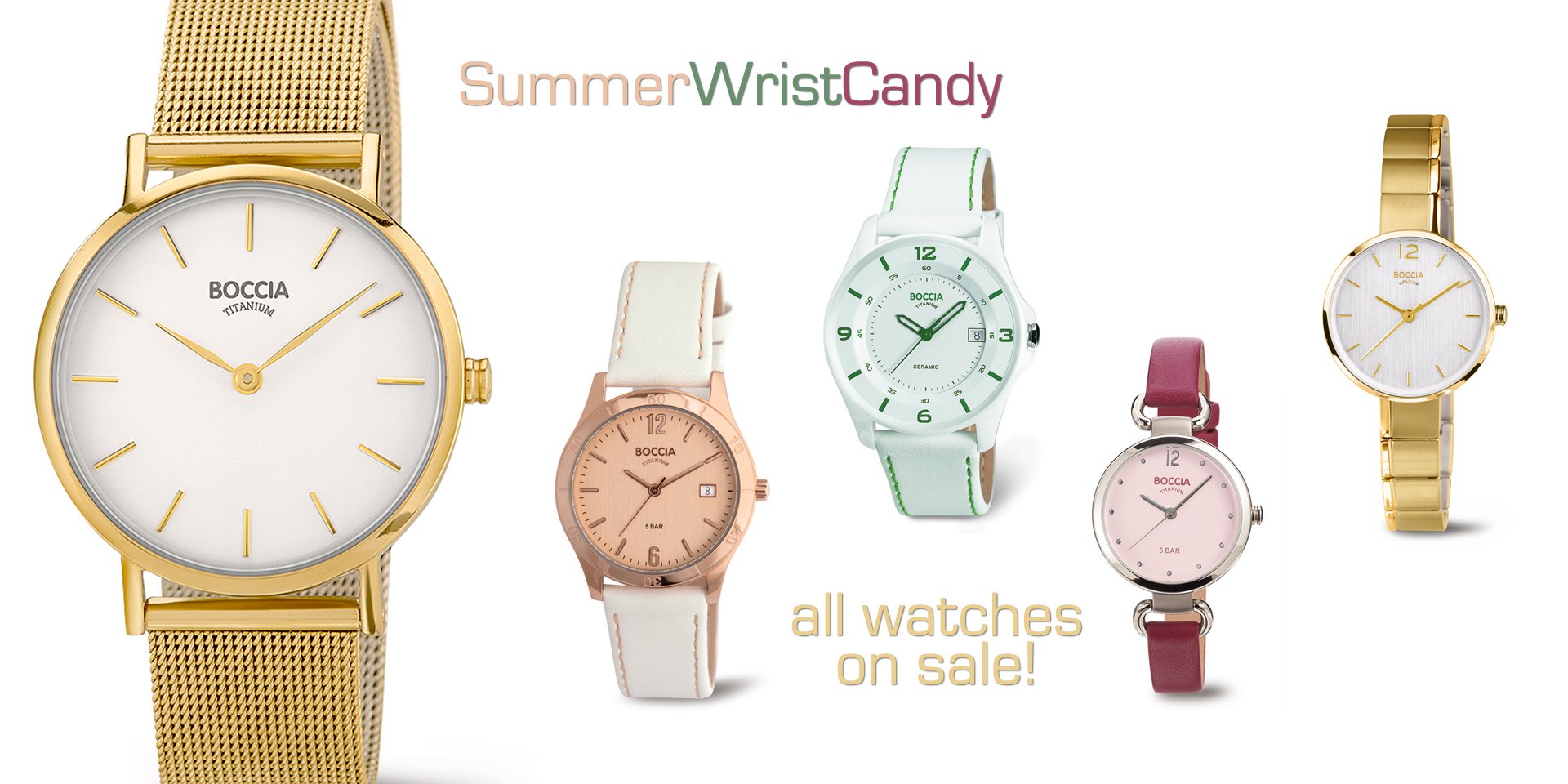 Ladies Summer Colorful Watches